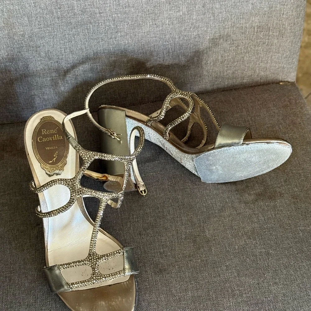 DISCOUNTED Rene Caovilla embellished sandals - Picture 1 of 4
